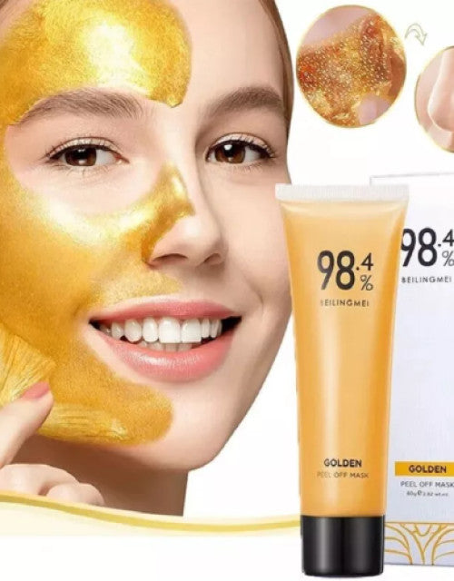 Gold Foil Peel-Off Mask Beilingmei Gold Face Mask for wrinkles ( Pack Of 1 )