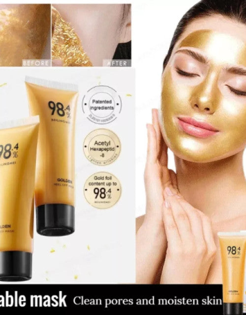 Gold Foil Peel-Off Mask Beilingmei Gold Face Mask for wrinkles ( Pack Of 1 )