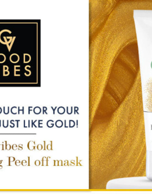 GOOD VIBES Gold Brightening Peel Off Mask 50g