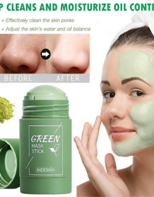 Green Tea Cleansing Mask Blackheads Stick for Men and Women