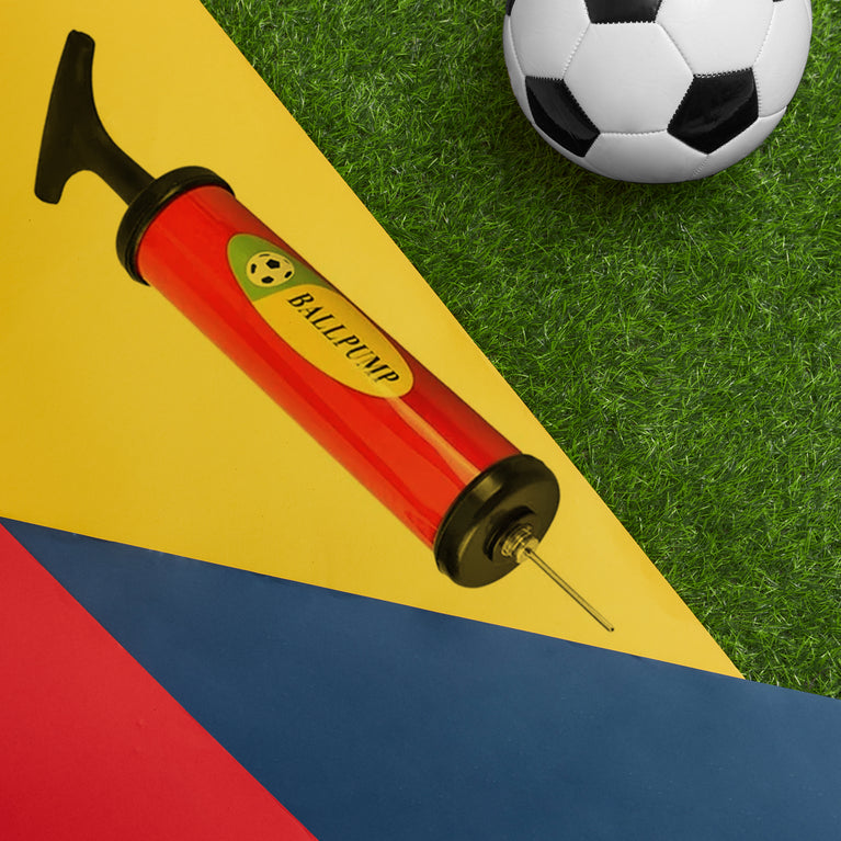 9329 Inflator Air Ball Pump Soft Bouncing Ball Development Kids Toy Sports Plastic Pump For Soccer Basketball Football Volleyball Ball (24 Cm)