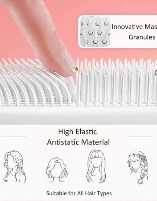 Hair Brushes for Women,Easy Clean Hair Brush with Retractable Bristles