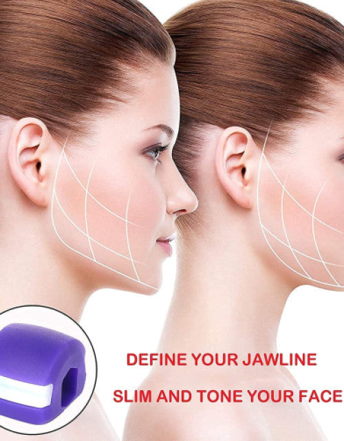 Jawline Exerciser Jaw, Face, and Neck Exerciser - Define Your Jawline ( Pack Of  2)