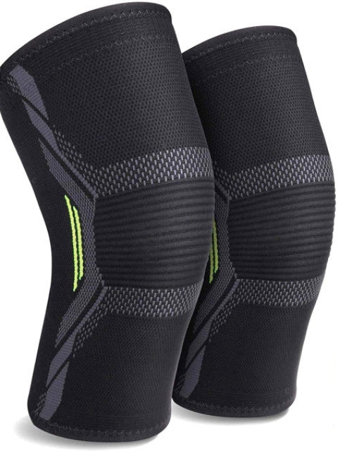 Knee Support Sleeves for Running Jogging Gym Squats for Men and Women (1 Pair)