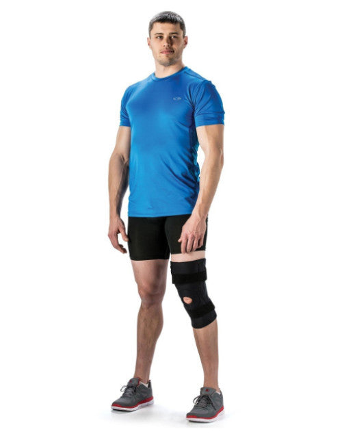 Knee support with hinges - open patella brace - compression knee brace for Arthritis