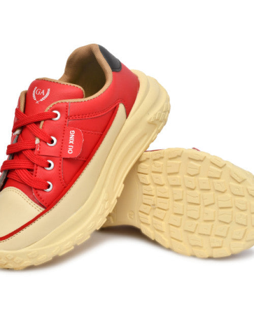 Korean Style Women's Sneakers Red