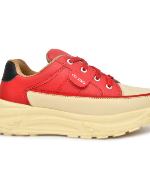 Korean Style Women's Sneakers Red