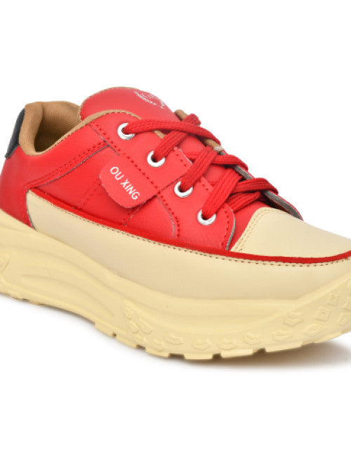 Korean Style Women's Sneakers Red