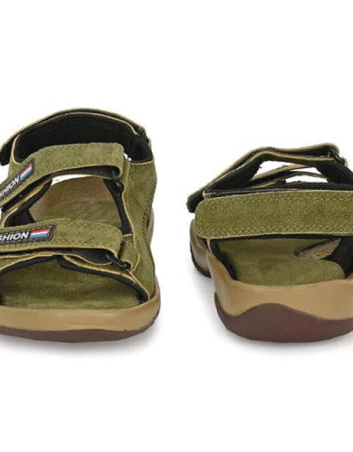 Lee Peeter Sandals For Men (Dark Green)