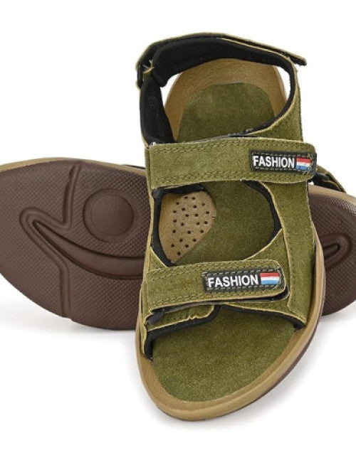 Lee Peeter Sandals For Men (Dark Green)