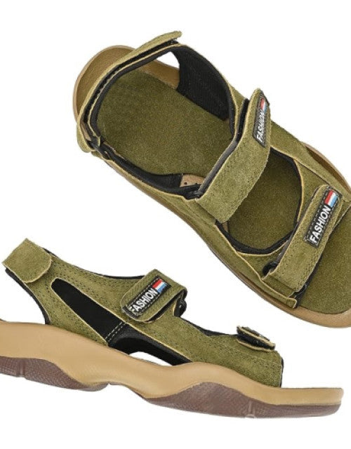 Lee Peeter Sandals For Men (Dark Green)