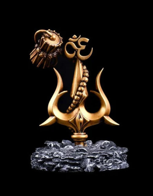 Lord Shiva Trishul With Damru car Dashboard