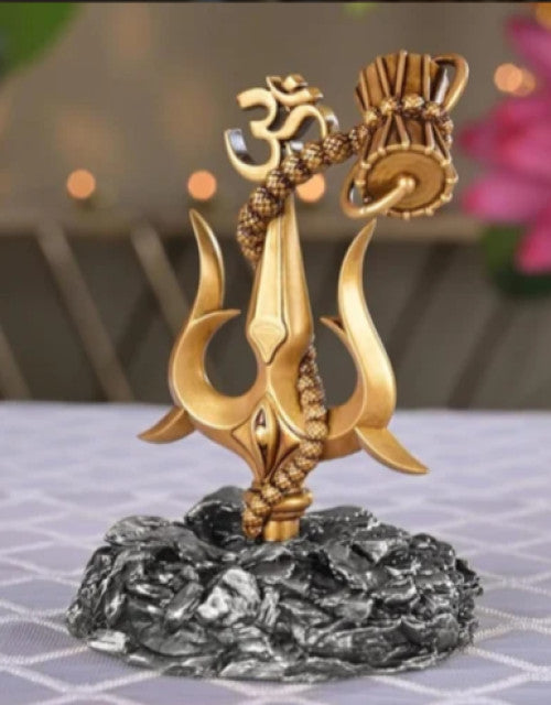 Lord Shiva with Trishul Damru Idol Car Dashboard