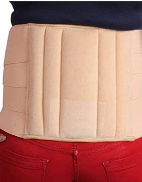 Lumbo Sacral Support Belt or brace (Waist & Back Support Belt) (BEIGE) Lumbar Support (BEIGE) (X-LARGE)