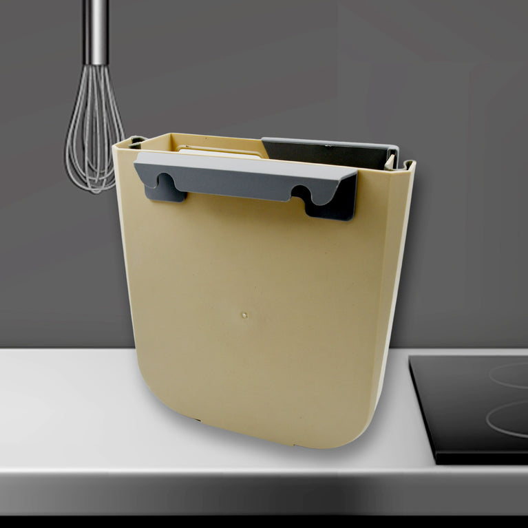 Hanging Trash Can For Kitchen Cabinet Door Small Collapsible Foldable Waste Bins Hanging Trash Holder For Bathroom Bedroom Office Car Portable