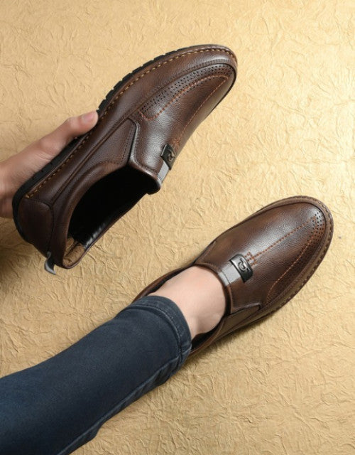 Men's Faux Leather Moccasin Formal Shoes