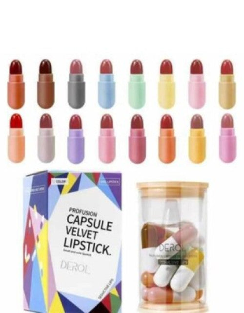 Mini Lipstick Set Capsule Lipsticks Pills Mini Capsule Lipstick Set Matte Lips