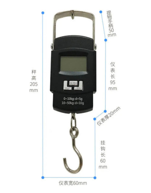 Mini Portable Electronic Scale - Accurate 50kg Luggage Scale