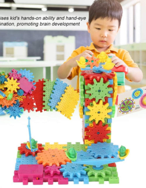 Miracle Motorized Spinning Rotating Gear Blocks for STEM & Montessori Learning