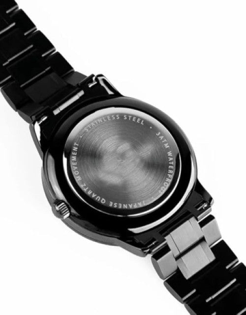 Mustang Car Wheel Spinning Men's Fashion Watch, Black