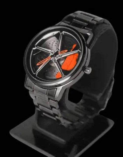 Mustang Wheel Watch Spinning Analog Watch - For Men