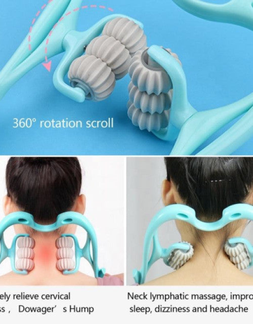 Neck Massage Products Dual Soft Ball Handheld Manual Cervical Spine Massage Dual Trigger Point Neck Massager For Neck Shoulder