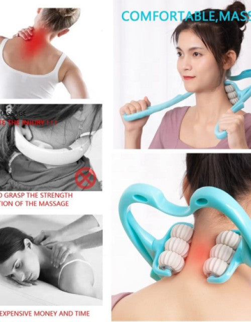 Neck Massage Products Dual Soft Ball Handheld Manual Cervical Spine Massage Dual Trigger Point Neck Massager For Neck Shoulder