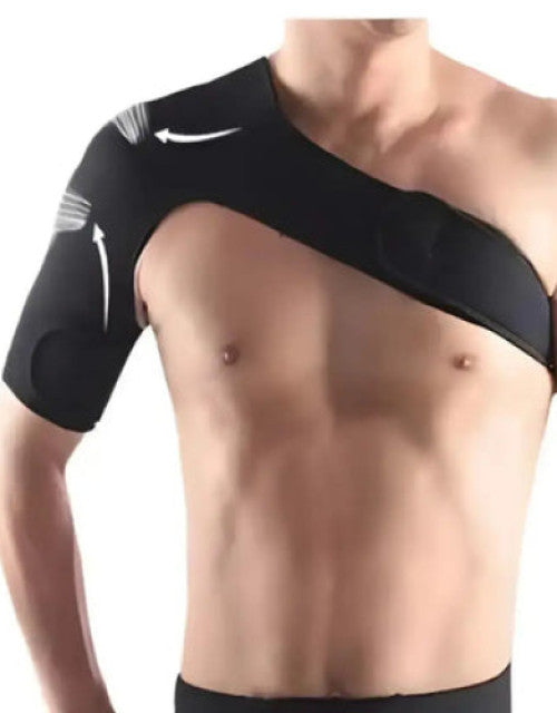 One‑Shoulder Protector Reversible Lightweight Adjustable with Bandage for Pain Relief