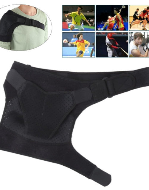 One‑Shoulder Protector Reversible Lightweight Adjustable with Bandage for Pain Relief