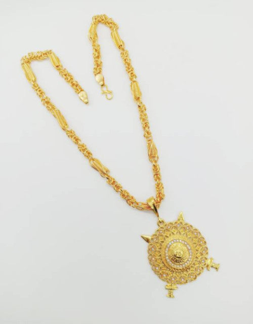 Pendant Sun Locket Chain Gold Plated Jewelry