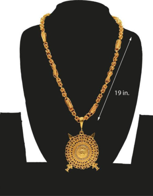 Pendant Sun Locket Chain Gold Plated Jewelry