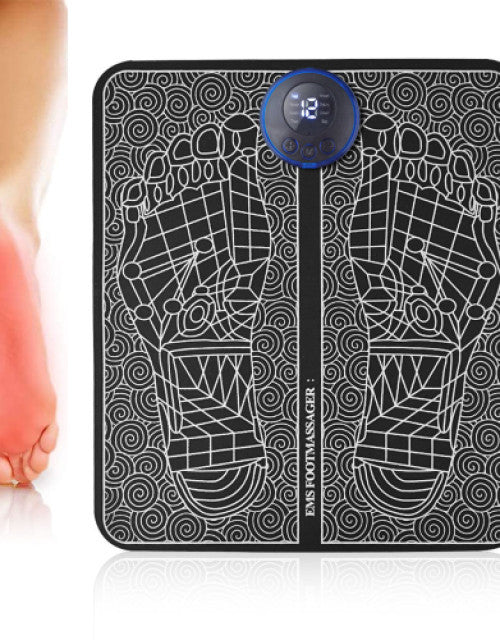 Portable Folding Ems Foot Massage Pad Relax Usb Remote Electric Foot Circulation Reflexology Massager Mat