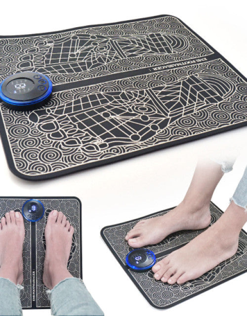 Portable Folding Ems Foot Massage Pad Relax Usb Remote Electric Foot Circulation Reflexology Massager Mat