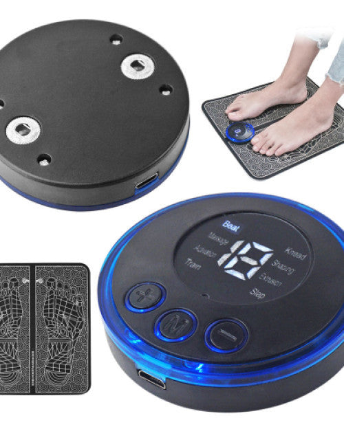 Portable Folding Ems Foot Massage Pad Relax Usb Remote Electric Foot Circulation Reflexology Massager Mat