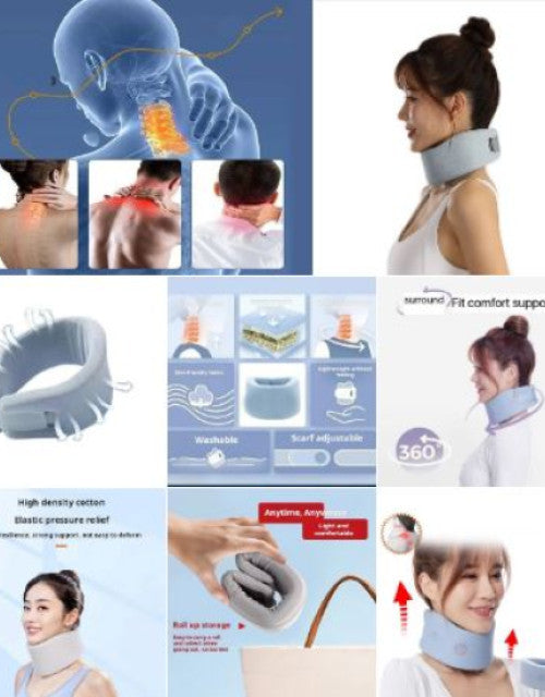 PORTABLE TRAVEL CERVICAL NECK BRACE