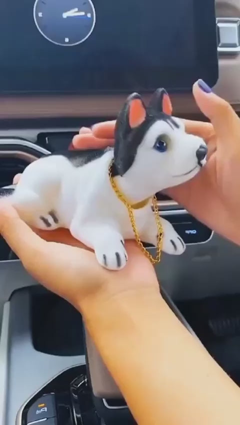 Cute Bobblehead Dog Doll for Car Interior Decoration