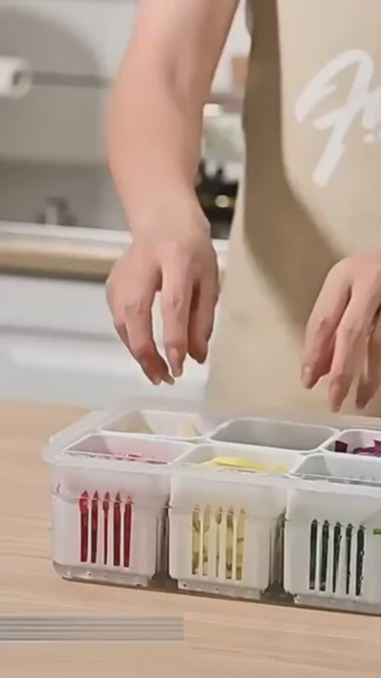 Fridge Storage Boxes Freezer Storage Containers, Container For Kitchen Storage Set