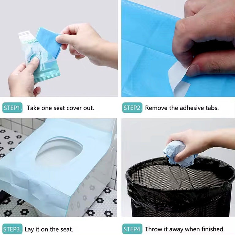 Disposable Toilet Seat Covers  Waterproof Isolation Disposable Toilet Seat Cushion (10 Pcs Set)