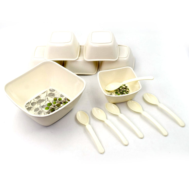 2735 13 Pc Pudding Set Used As A Cutlery Set For Serving Food Purposes And Sweet Dishes And All In All Kinds Of Household And Official Places Etc.