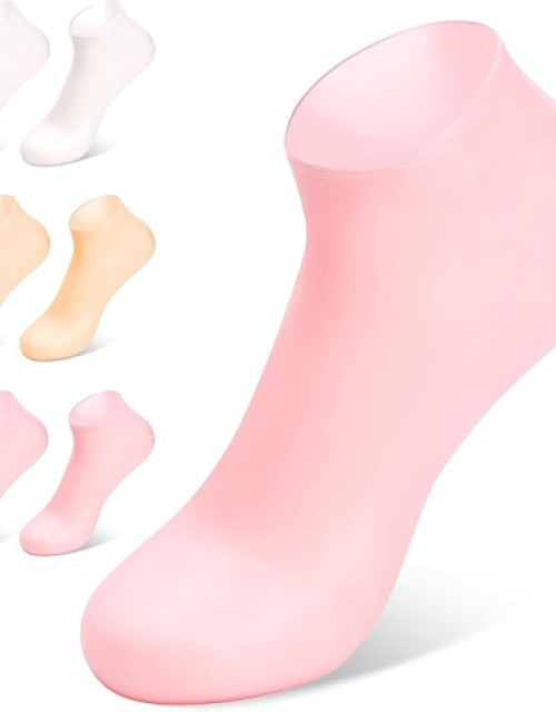 Silicon Socks Heel for Crack (1 Pair) Spa Gel Socks for Women and Men