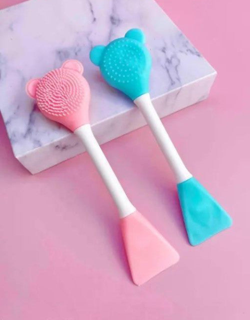 Silicone Facial Cleansing Brush Face Scrubber and Cleanser Massage Pack of 2