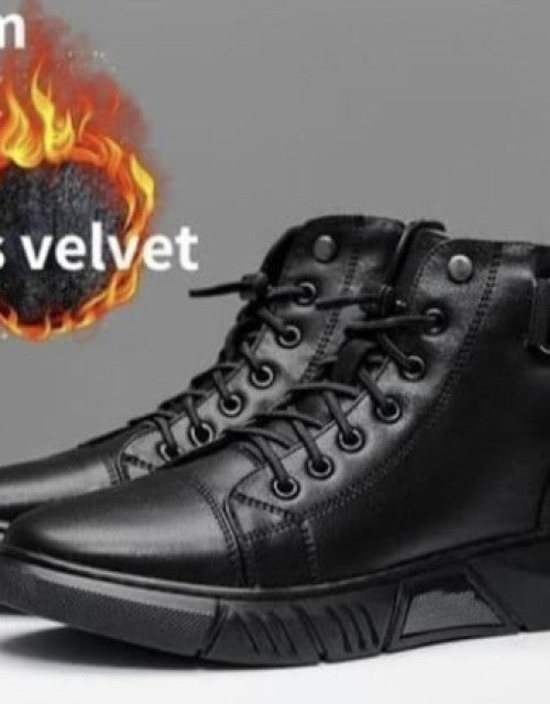 Stylist Black Boot Shoes For Men