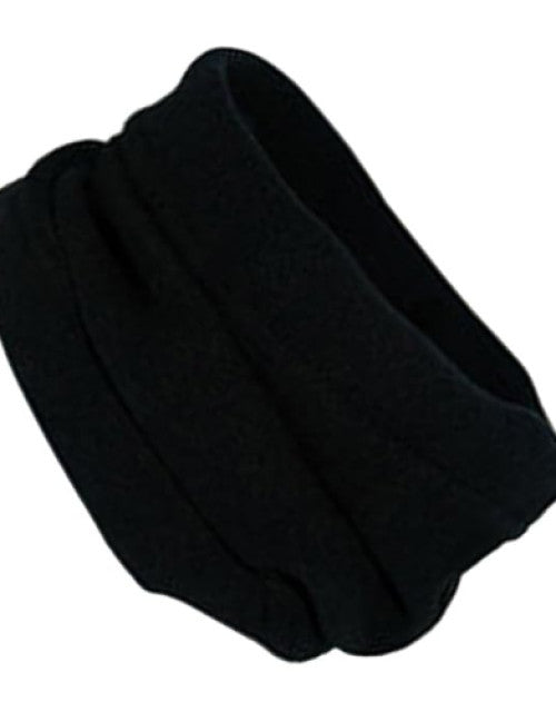 Trendy Polar Fleece Neck Warmer Comfy Snood Scarf Ski Motorbike Mask Black