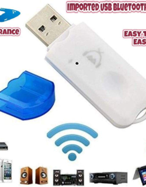 USB Bluetooth Dongle Car Bluetooth 4.0 USB Music Audio Receiver Wireless Bluetooth Audio Music Adapter Car Wireless Hands-Free Dongle Kit for Speaker