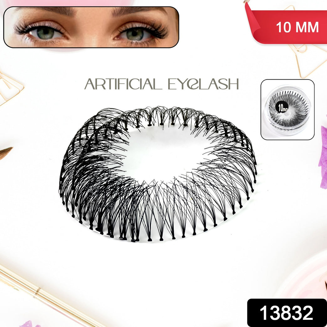 Artificial  Fake Eyelash Extensions Natural  Lightweight (1 Pc  10 Mm)