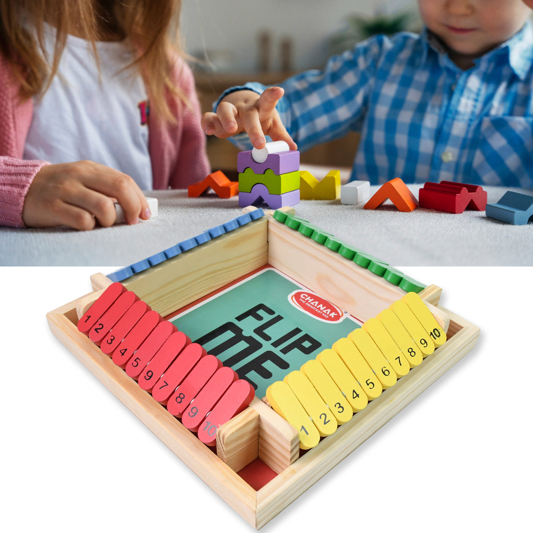 Shut The Box Dice Game Classic Flip Me Multiplayer Game (1 Set)