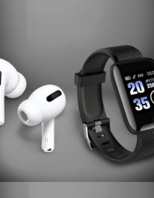 Wireless Earbuds & Smart Watch Combo