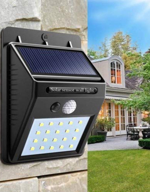 Wireless LED Solar Outdoor Lights with Dark Detect Motion Sensor, On/Off Button