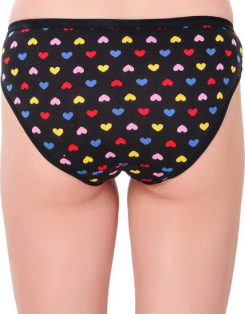 Women Cotton Silk Hipster Multicolor Panties Combo -100% Cotton ( Pack of 3 )