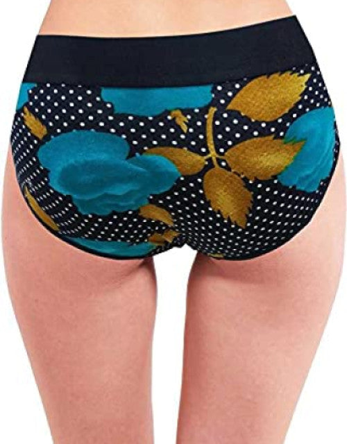 Women's Cotton Broad Elastic Cotton Panty (Pack of 3)(Multicolored)